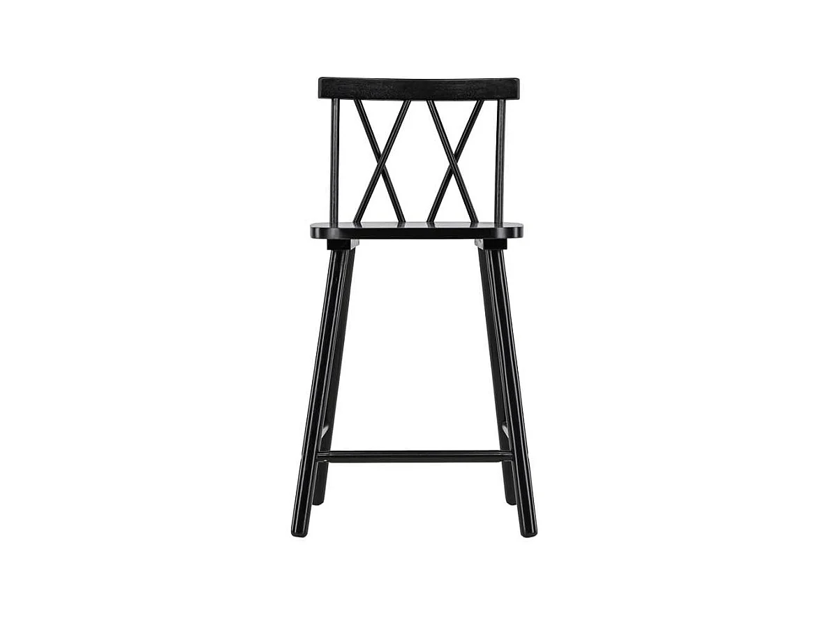 Mollöström barstoel hout zwart.