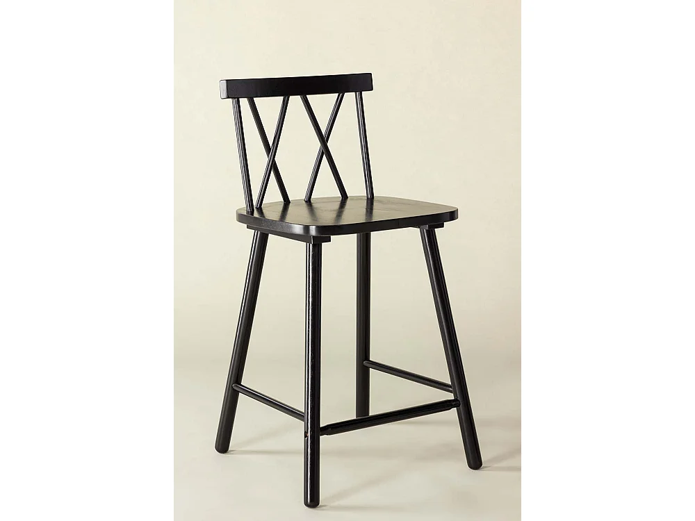 Mollöström Barhocker Holz schwarz.