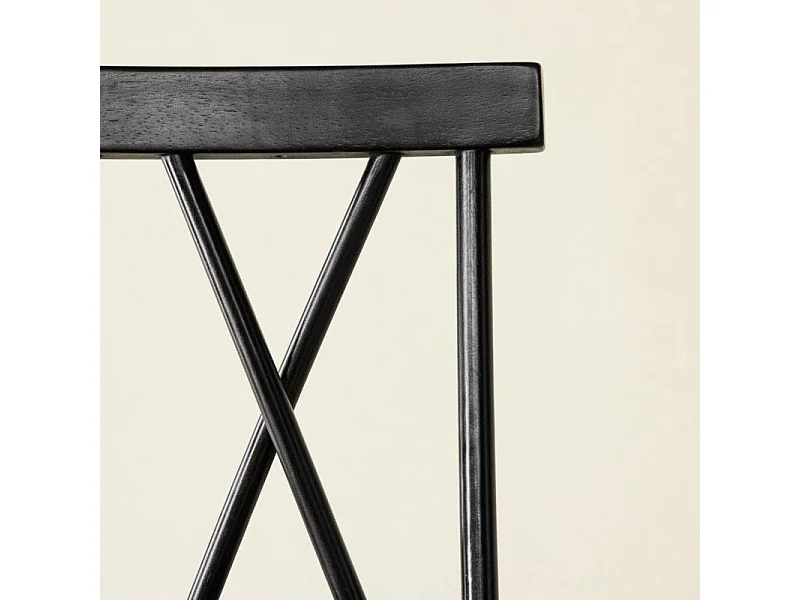 Mollöström Barhocker Holz schwarz.