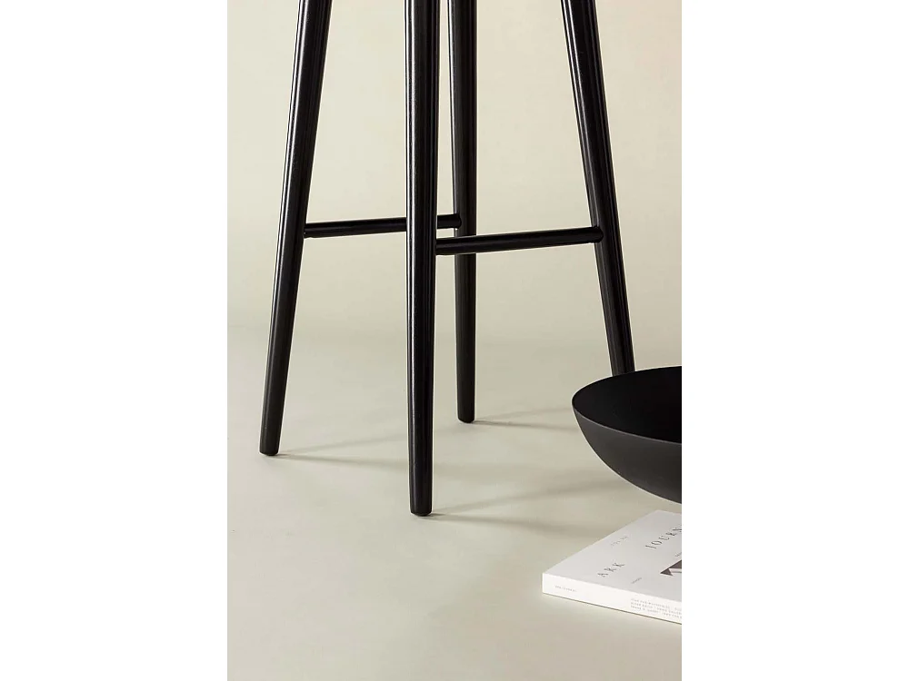 Mollösand barstoel hout zwart.