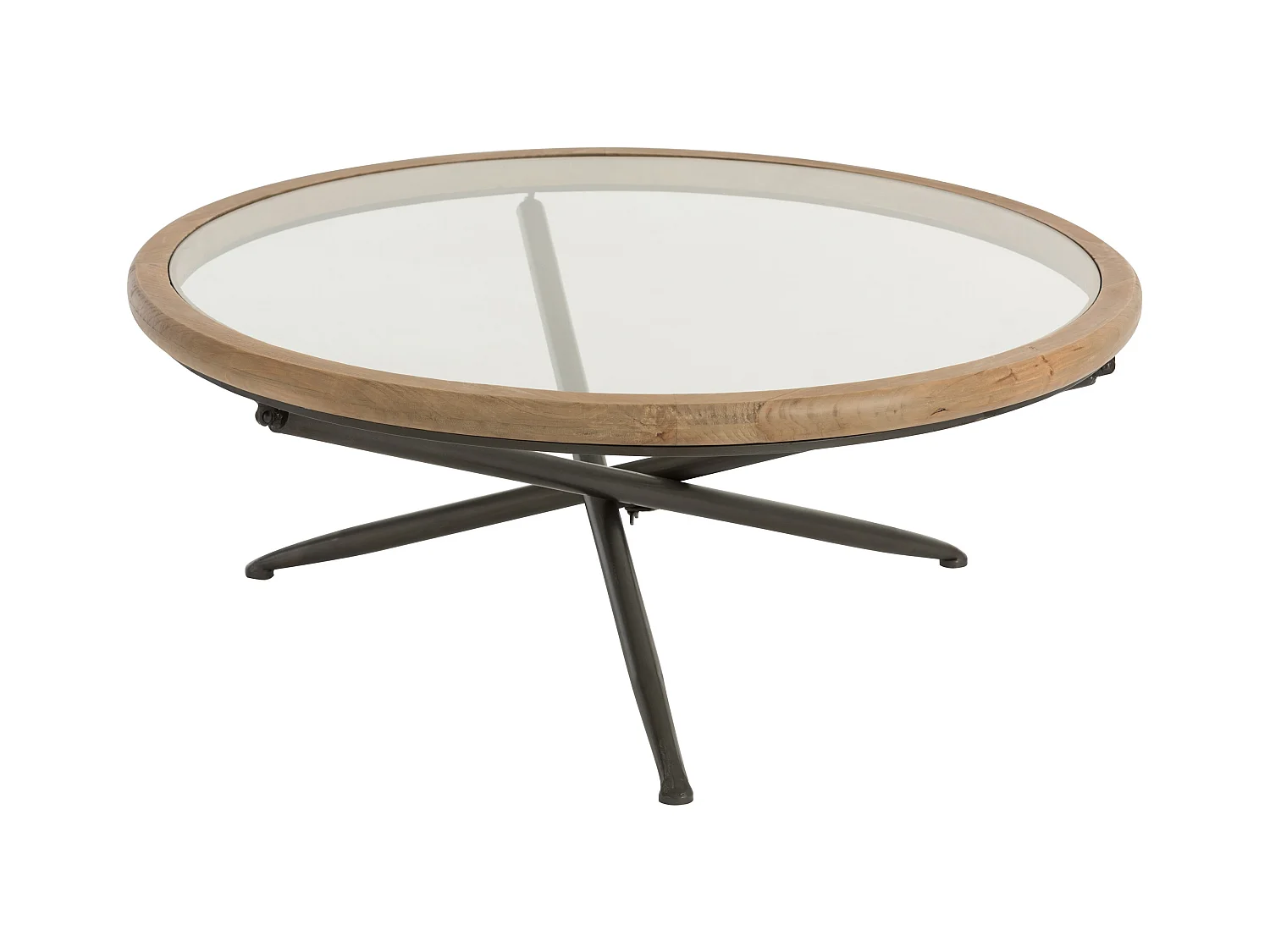 Table Basse Ronde "Bruxelles" 100cm Naturel