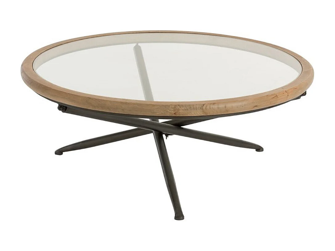 Table Basse Ronde "Bruxelles" 100cm Naturel