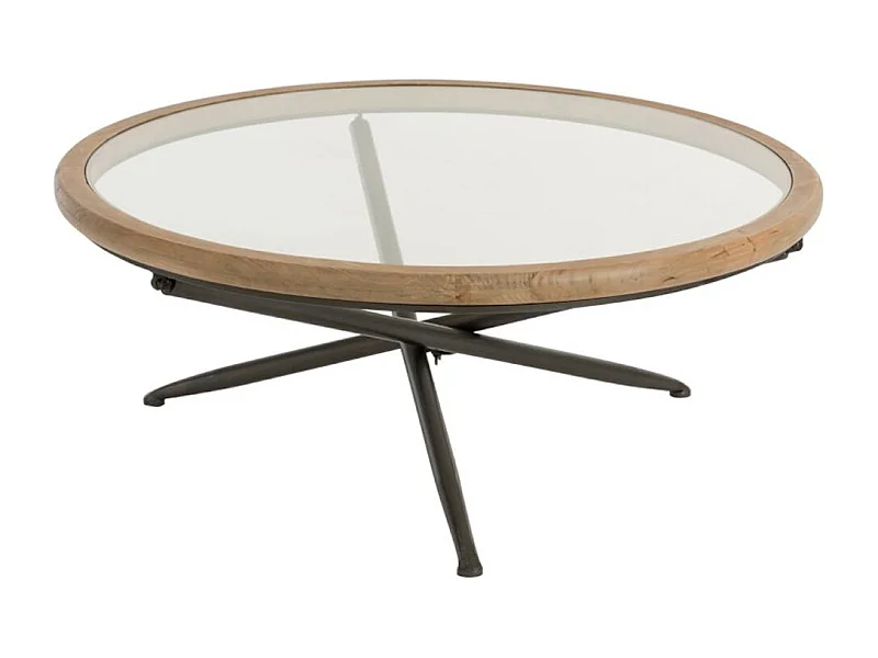 Table Basse Ronde "Bruxelles" 100cm Naturel