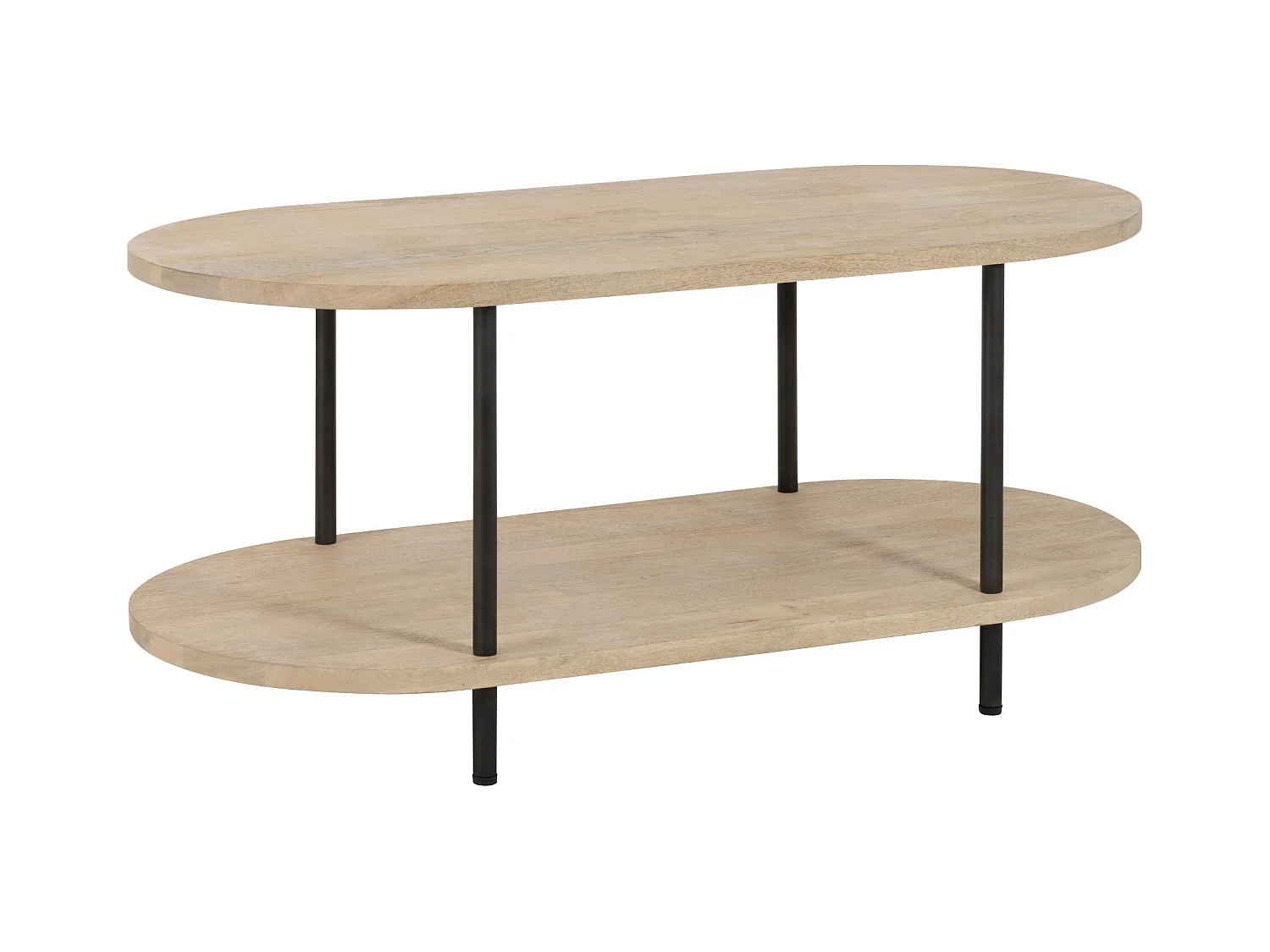 Table Basse 2 Niveaux "Eli" 120cm Naturel