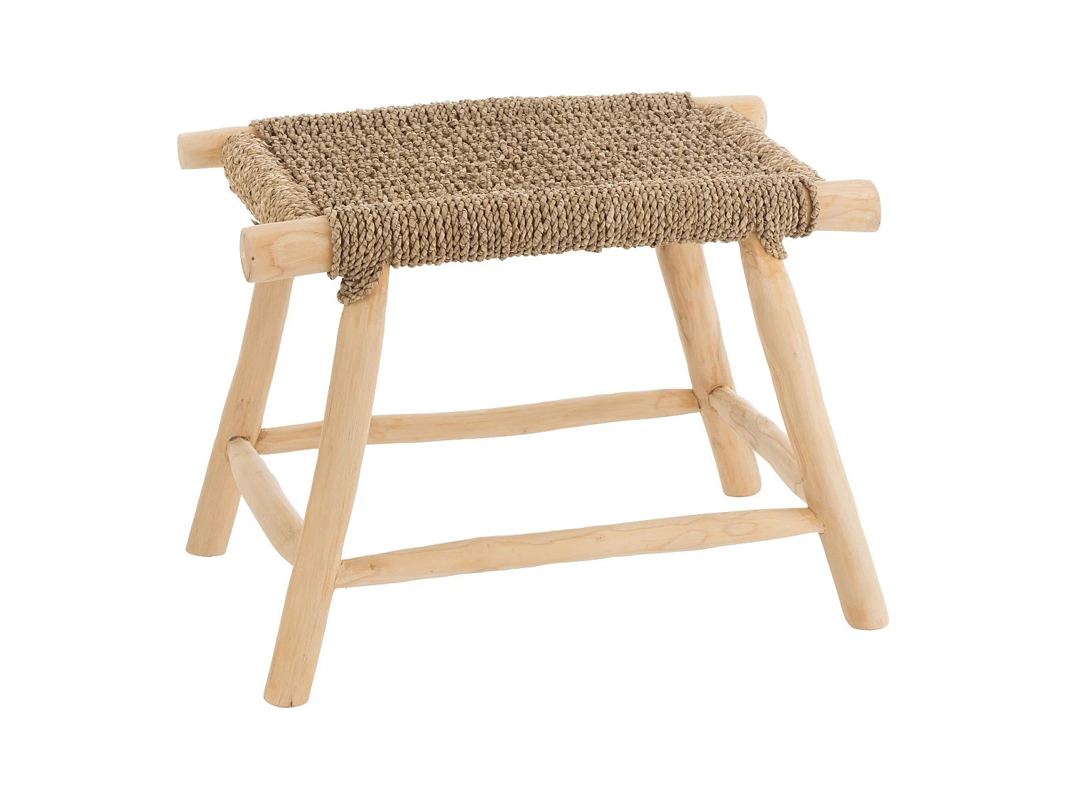 Tabouret Design en Teck "Timo" 60cm Naturel