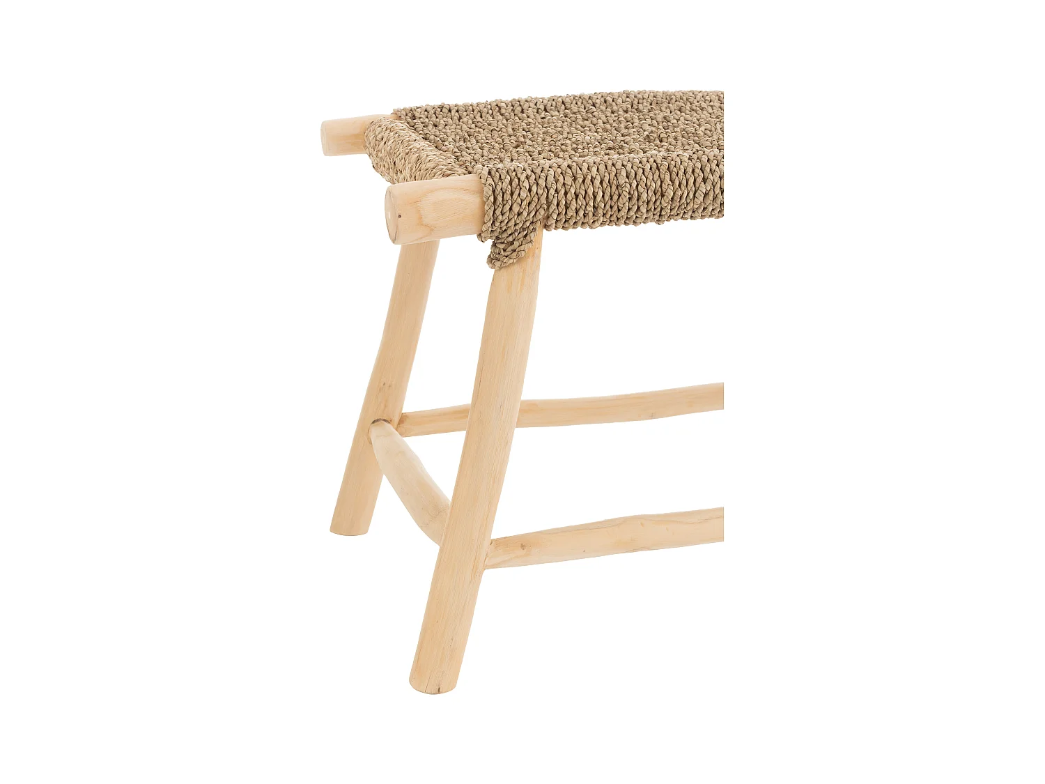 Tabouret Design en Teck "Timo" 60cm Naturel