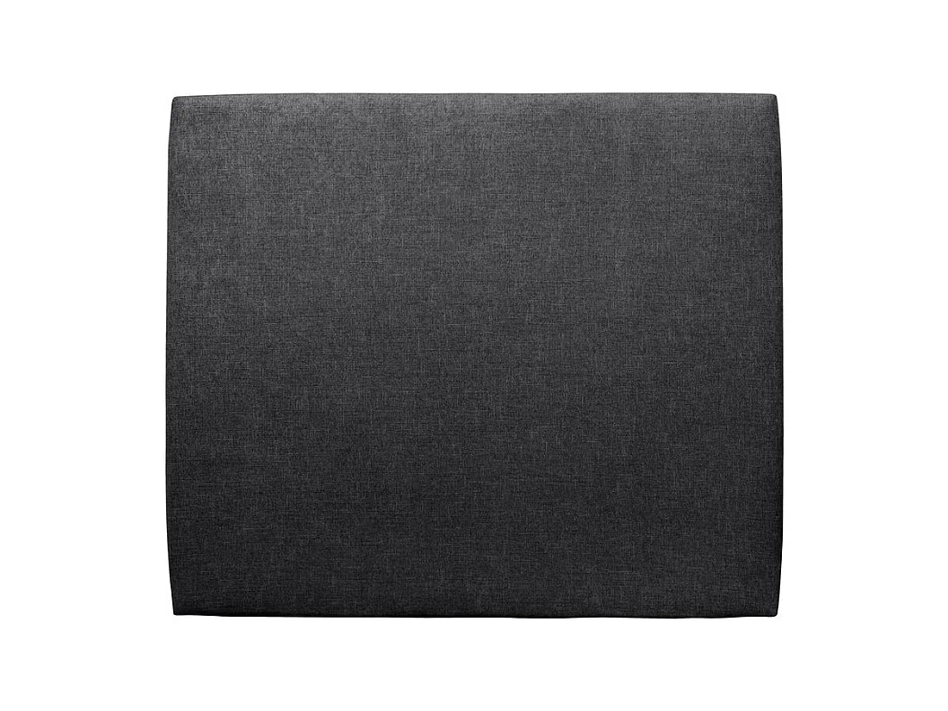 Tete de lit Tapissée Tissu Noir L 160 cm - Ep 10 cm rembourré