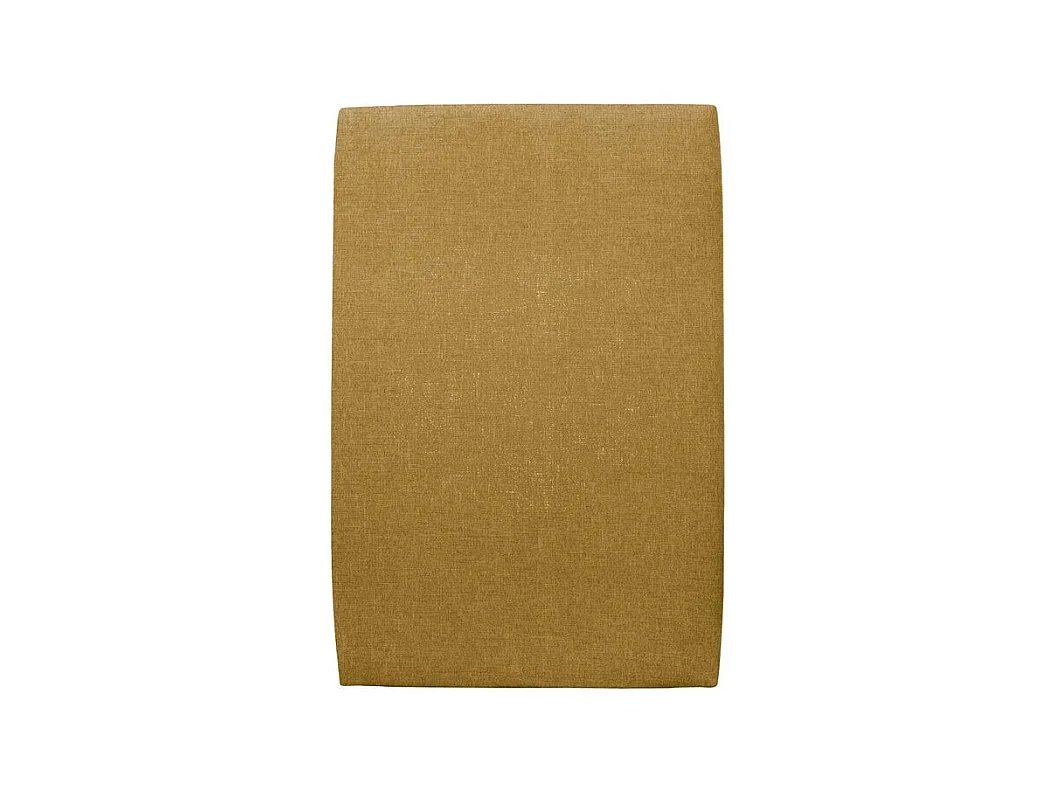 Tete de lit Tapissée Tissu Jaune L 90 cm - Ep 10 cm rembourré