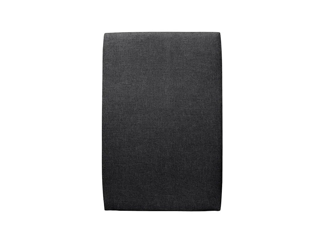 Tete de lit Tapissée Tissu Noir L 90 cm - Ep 10 cm rembourré
