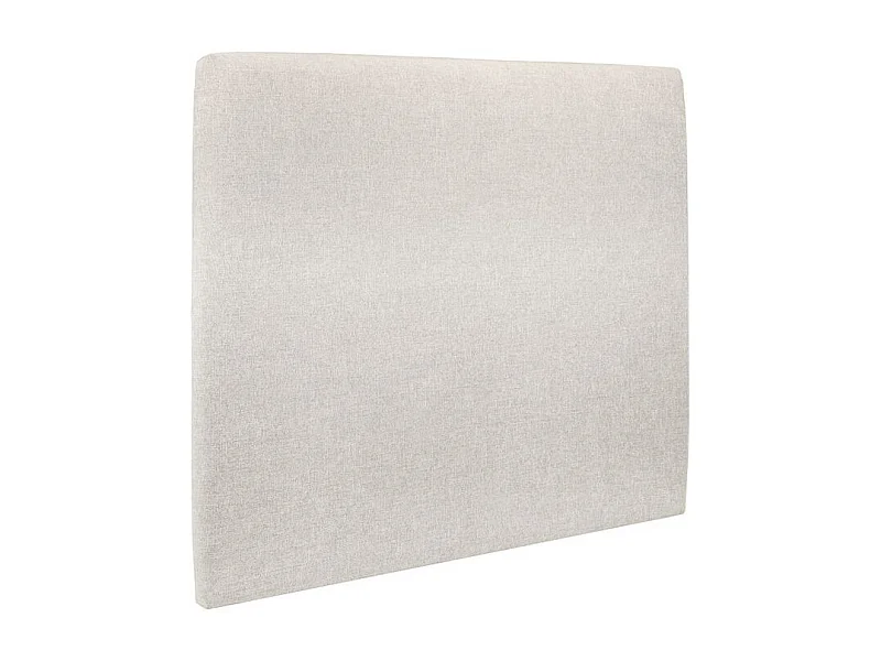 Tete de lit Tapissée Tissu Beige clair L 135 cm - Ep 10 cm rembourré