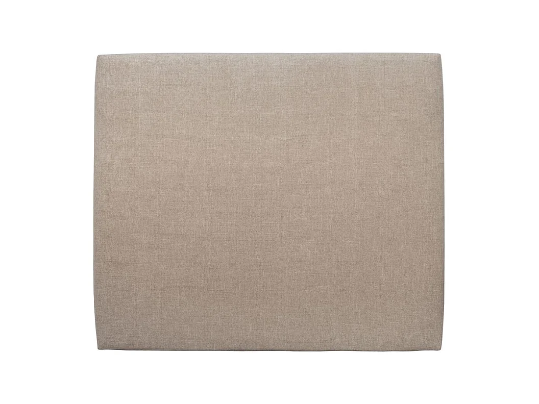 Tete de lit Tapissée Tissu Beige brun L 160 cm - Ep 10 cm rembourré