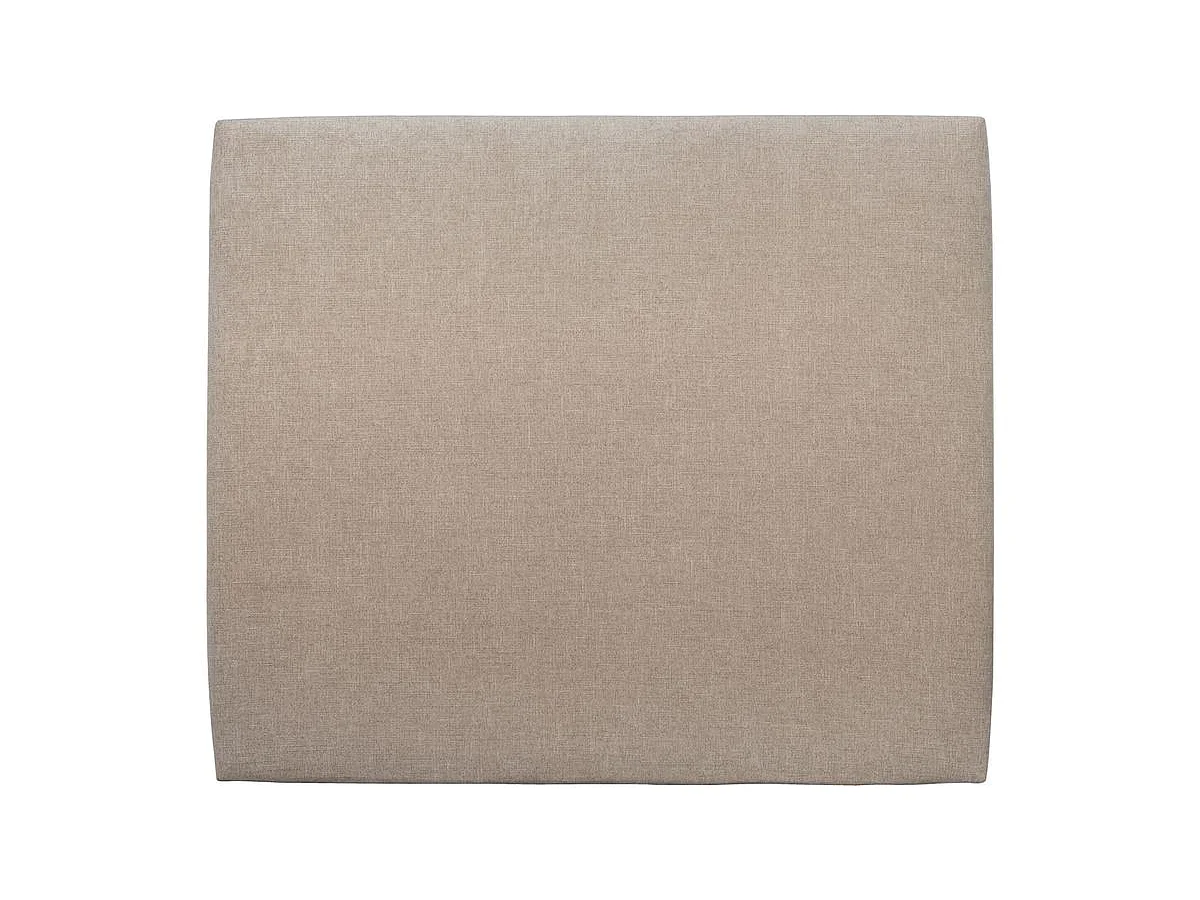 Tete de lit Tapissée Tissu Beige brun L 160 cm - Ep 10 cm rembourré