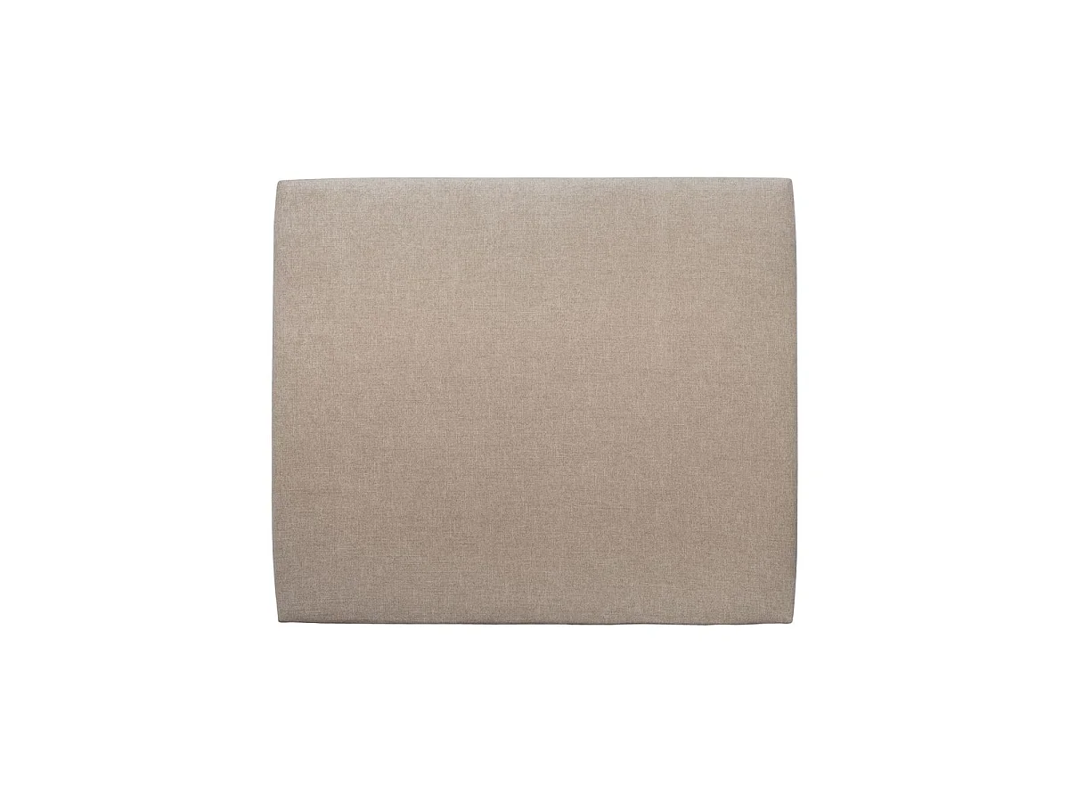 Tete de lit Tapissée Tissu Beige brun L 160 cm - Ep 10 cm rembourré