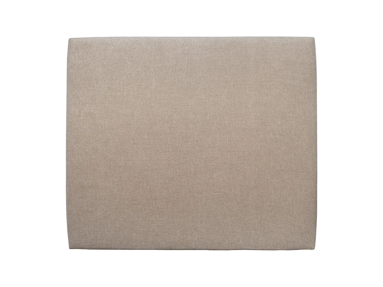 Tete de lit Tapissée Tissu Beige brun L 135 cm - Ep 10 cm rembourré