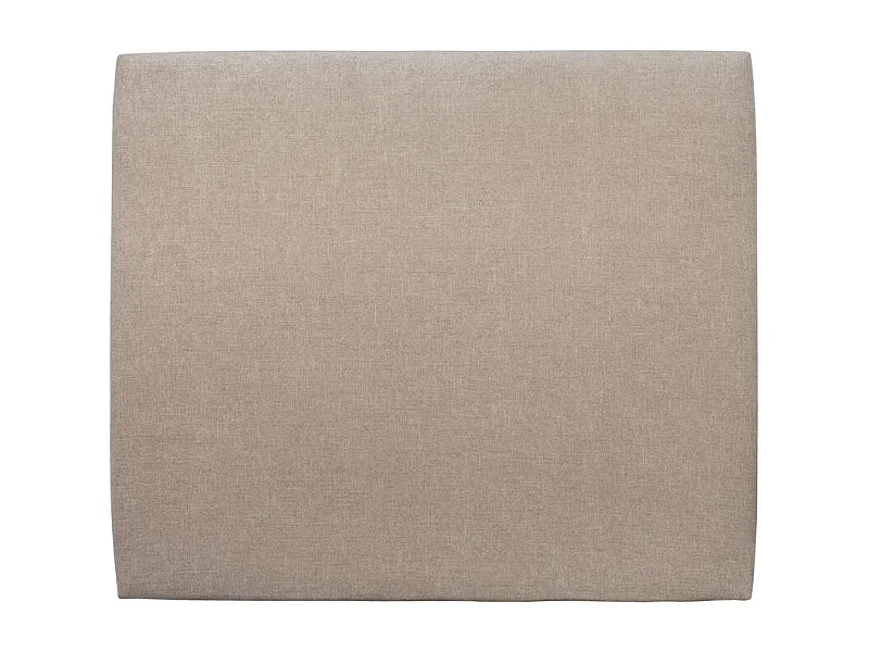 Tete de lit Tapissée Tissu Beige brun L 135 cm - Ep 10 cm rembourré