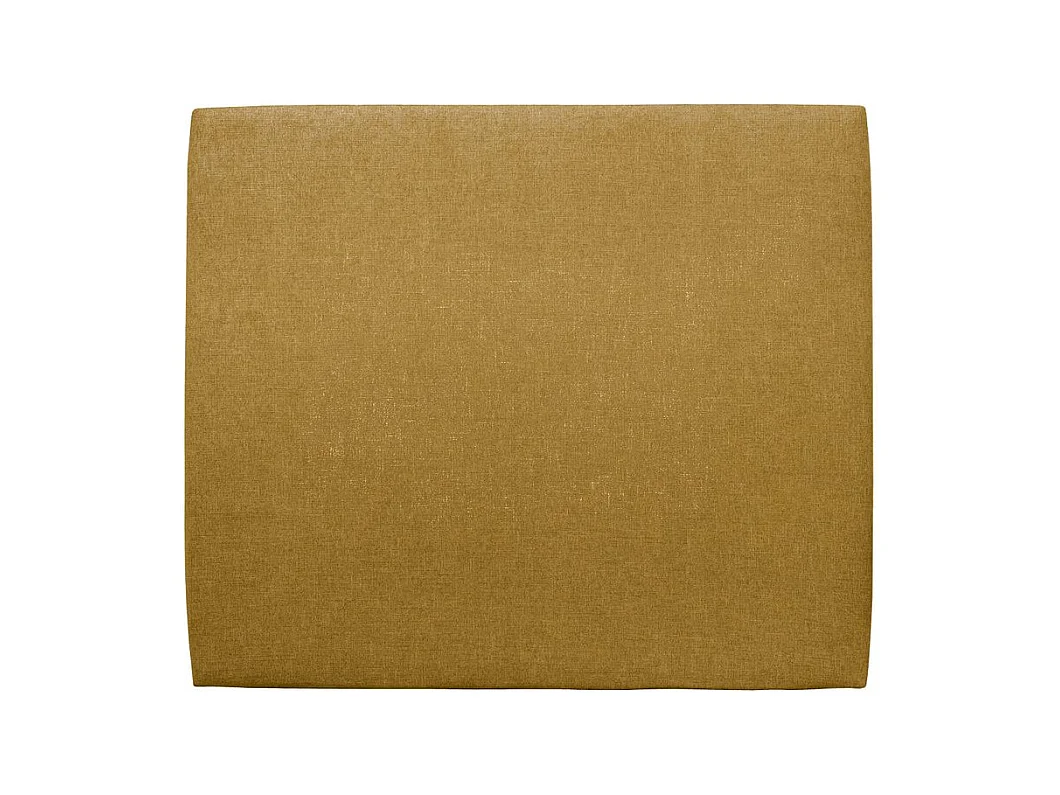 Tete de lit Tapissée Tissu Jaune L 150 cm - Ep 10 cm rembourré