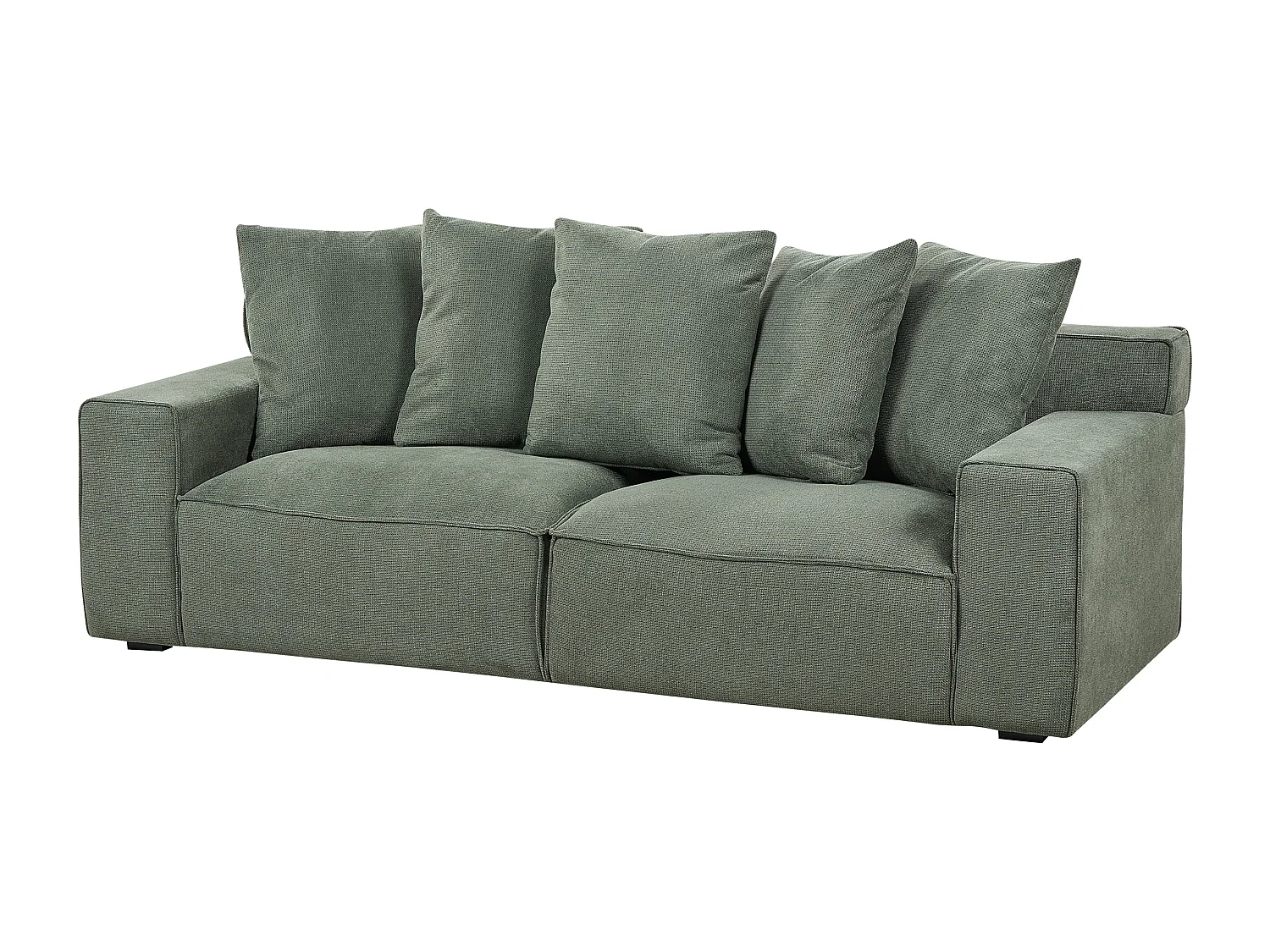 Sofa VISKAN Szenil Ciemnozielony dla 3 osób