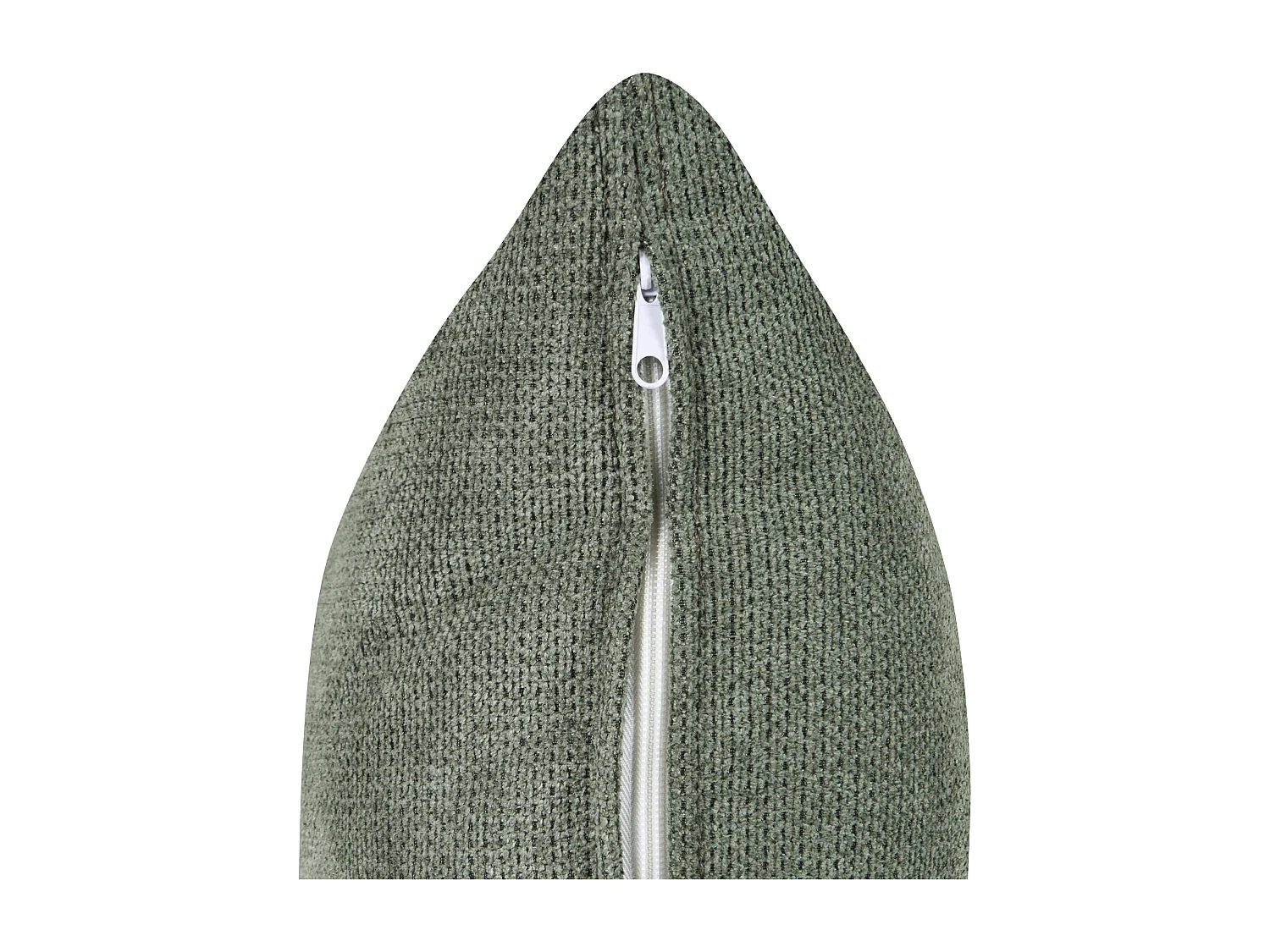 Canapé 3 places VISKAN Tissu chenille Vert foncé