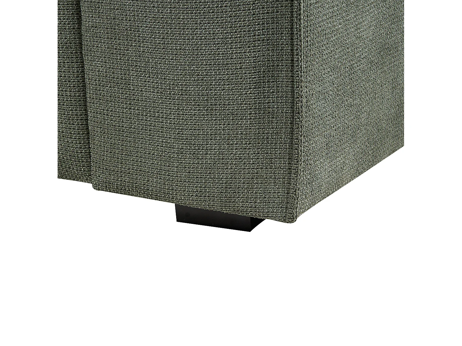 Canapé 3 places VISKAN Tissu chenille Vert foncé