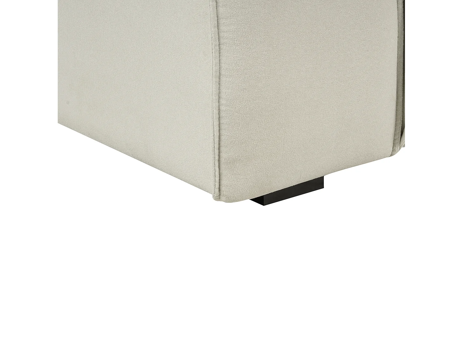 Sofá VISKAN Veludo Branco creme 3 lugares