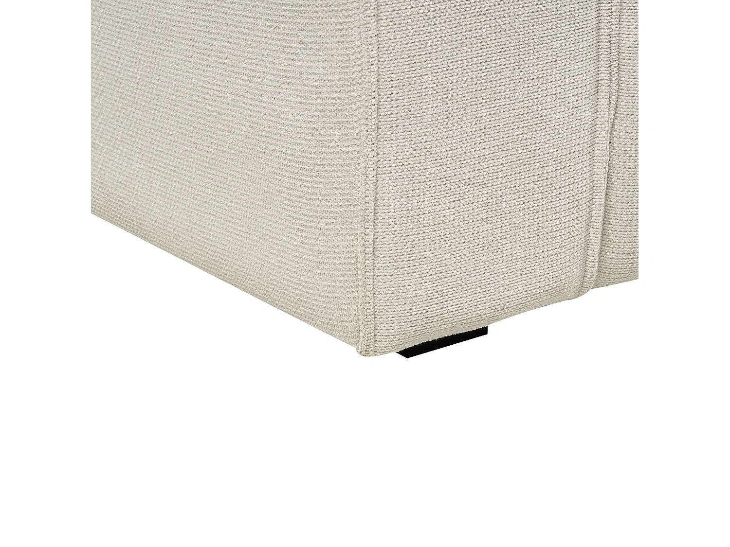 Sofa VISKAN Chenillegewebe Cremeweiss 3-Sitzer