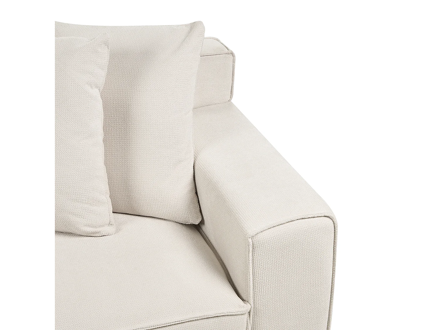 Divano VISKAN Ciniglia Bianco sporco 3 posti