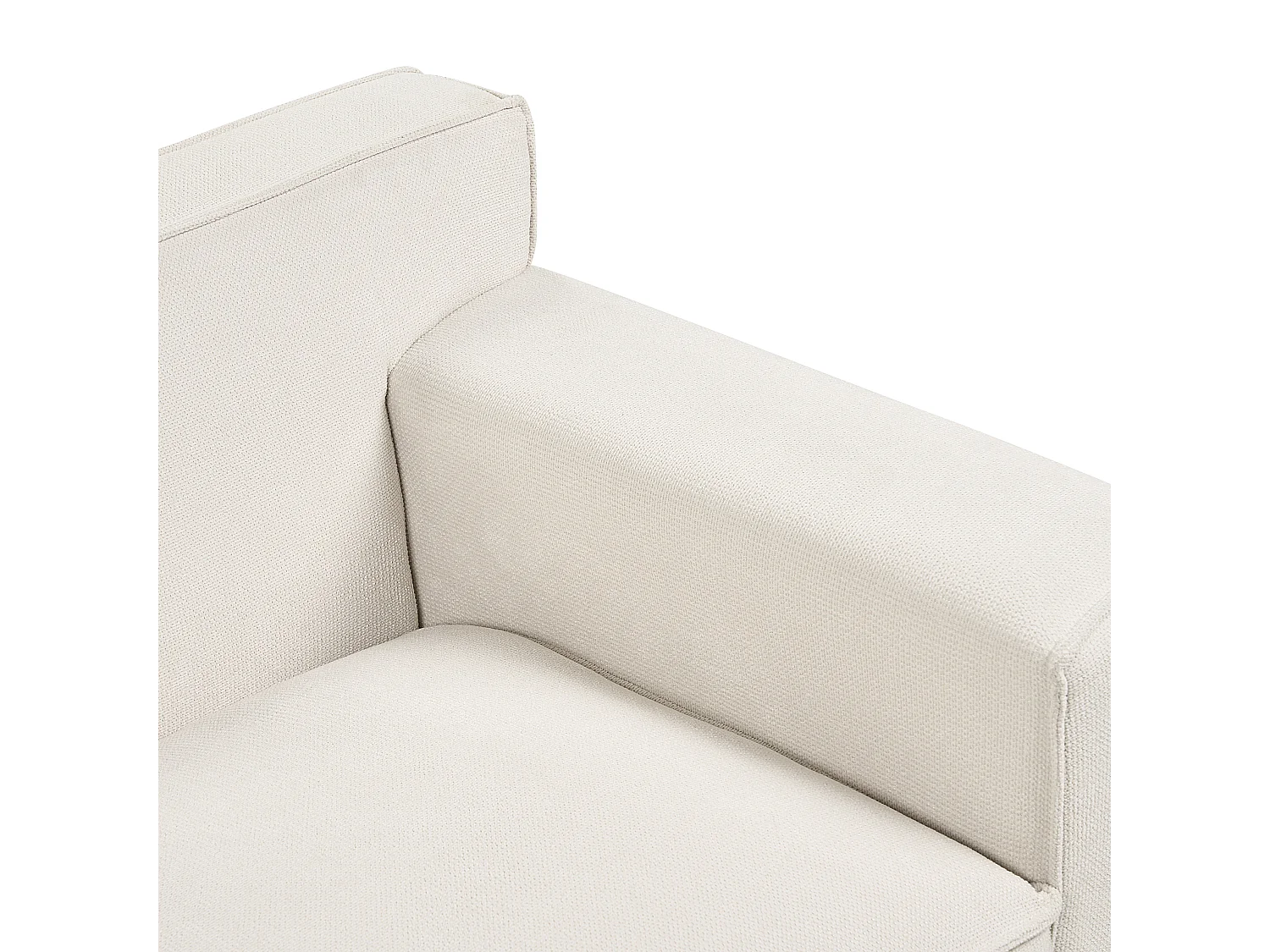 Divano VISKAN Ciniglia Bianco sporco 3 posti