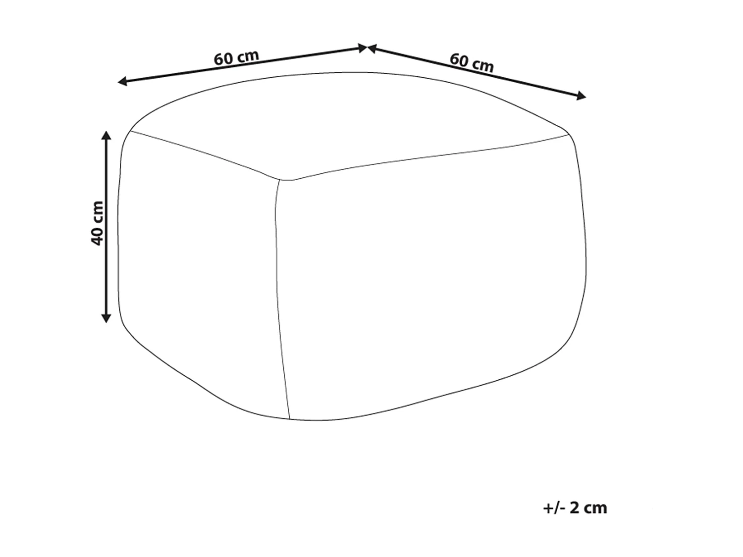 Pouf CHOIM Laine Beige