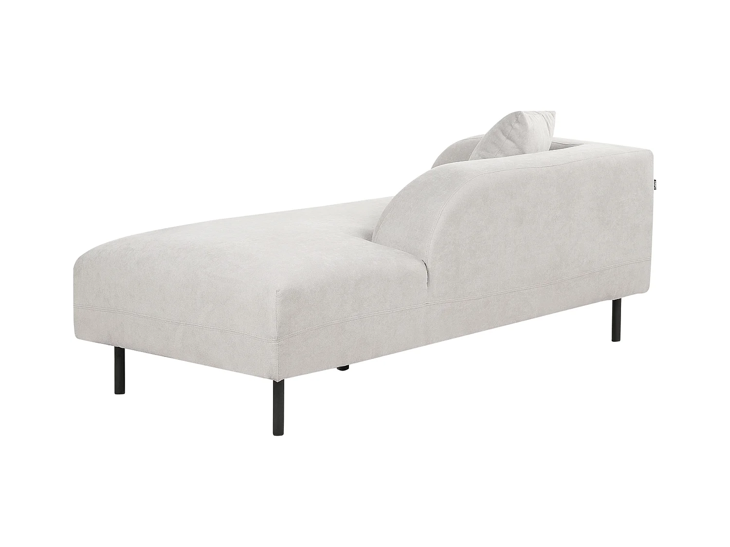 Linksseitige Chaiselounge LE CRAU Stoff Hellgrau