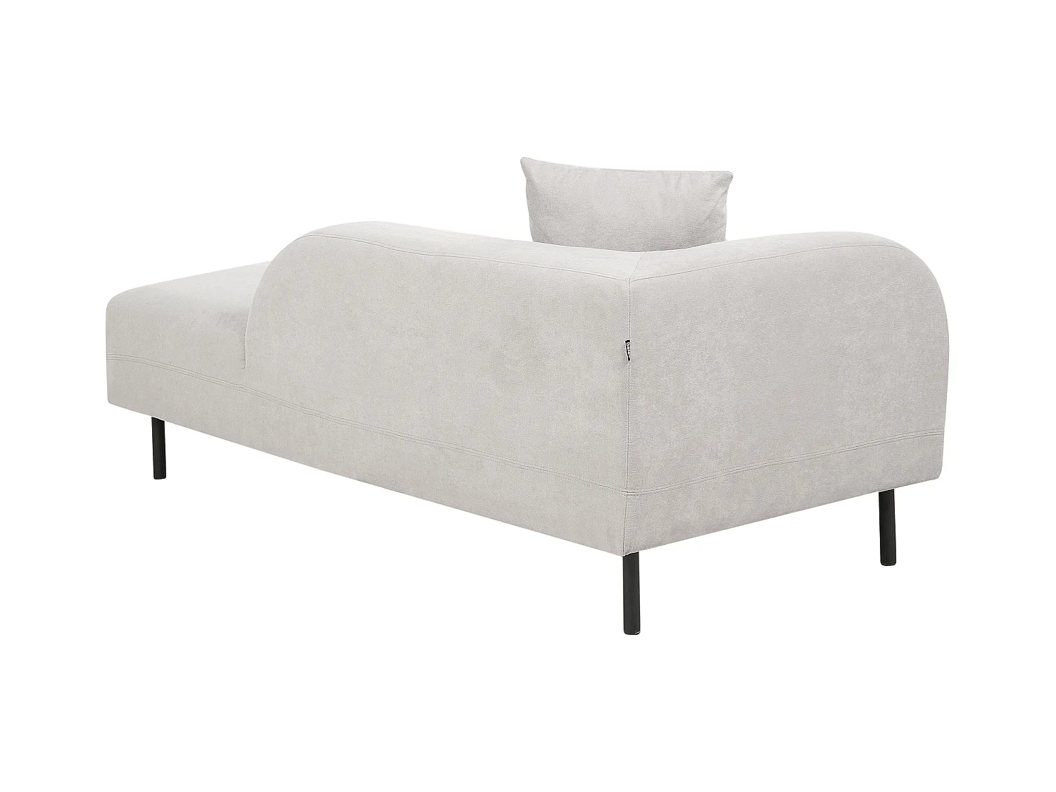 Linksseitige Chaiselounge LE CRAU Stoff Hellgrau