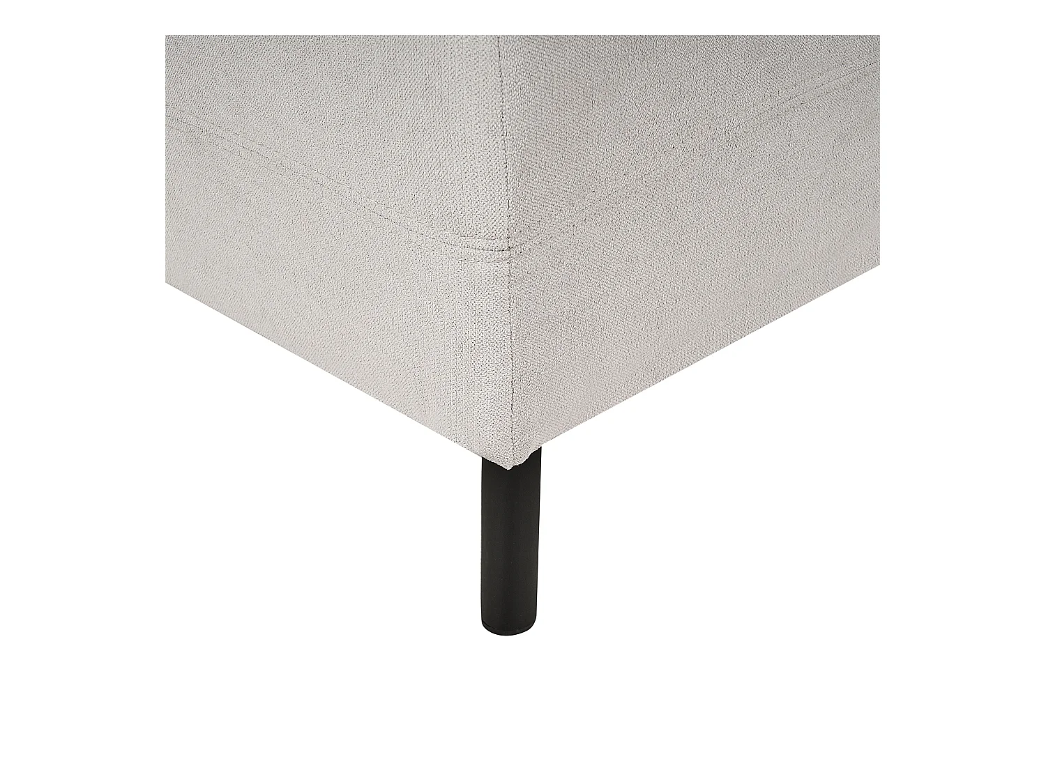 Chaise longue côté droite LE CRAU Tissu Gris clair