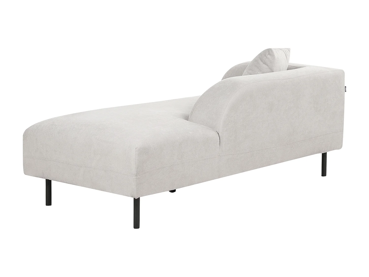 Chaise longue côté droite LE CRAU Tissu Gris clair