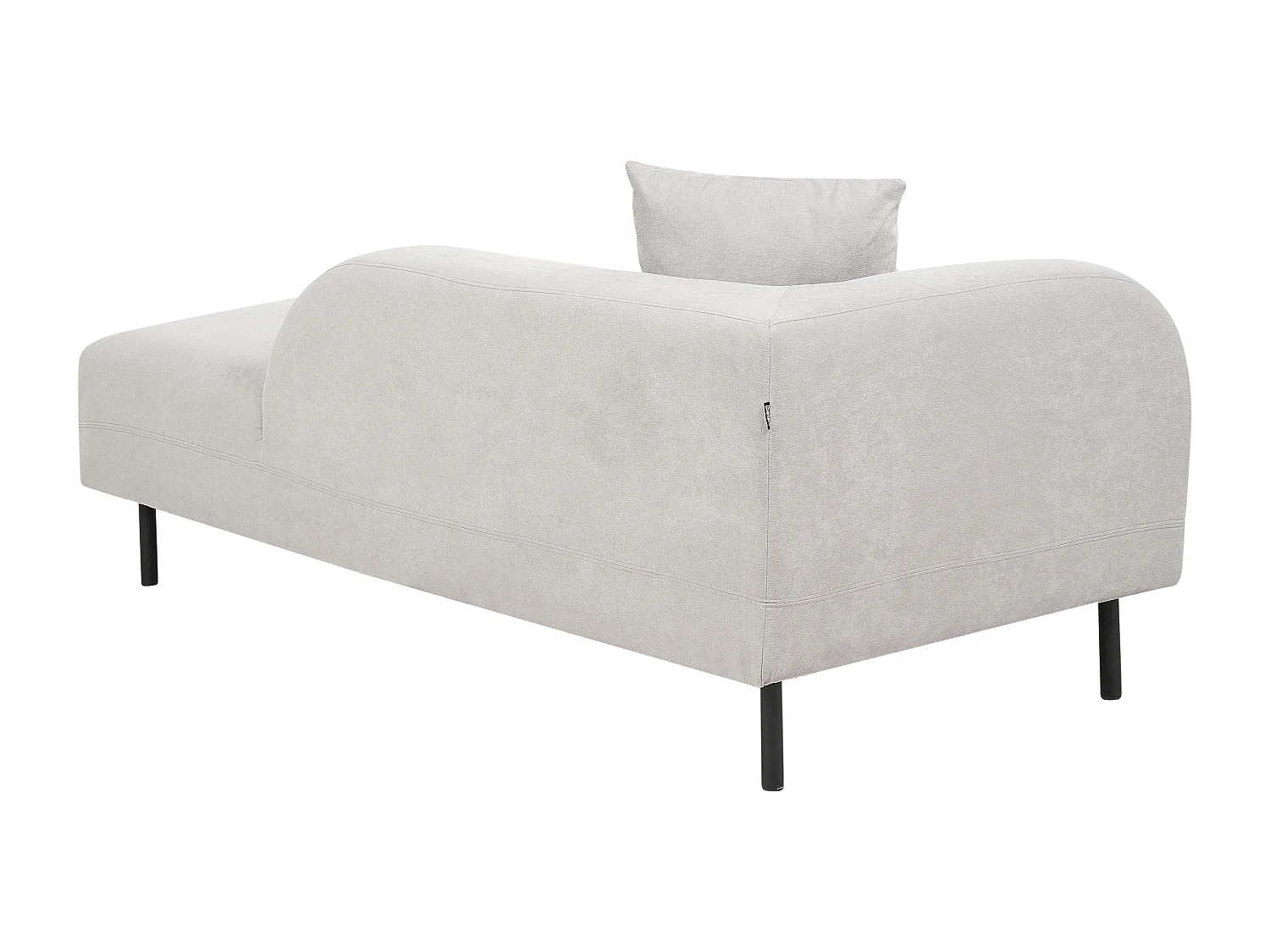 Chaise longue côté droite LE CRAU Tissu Gris clair