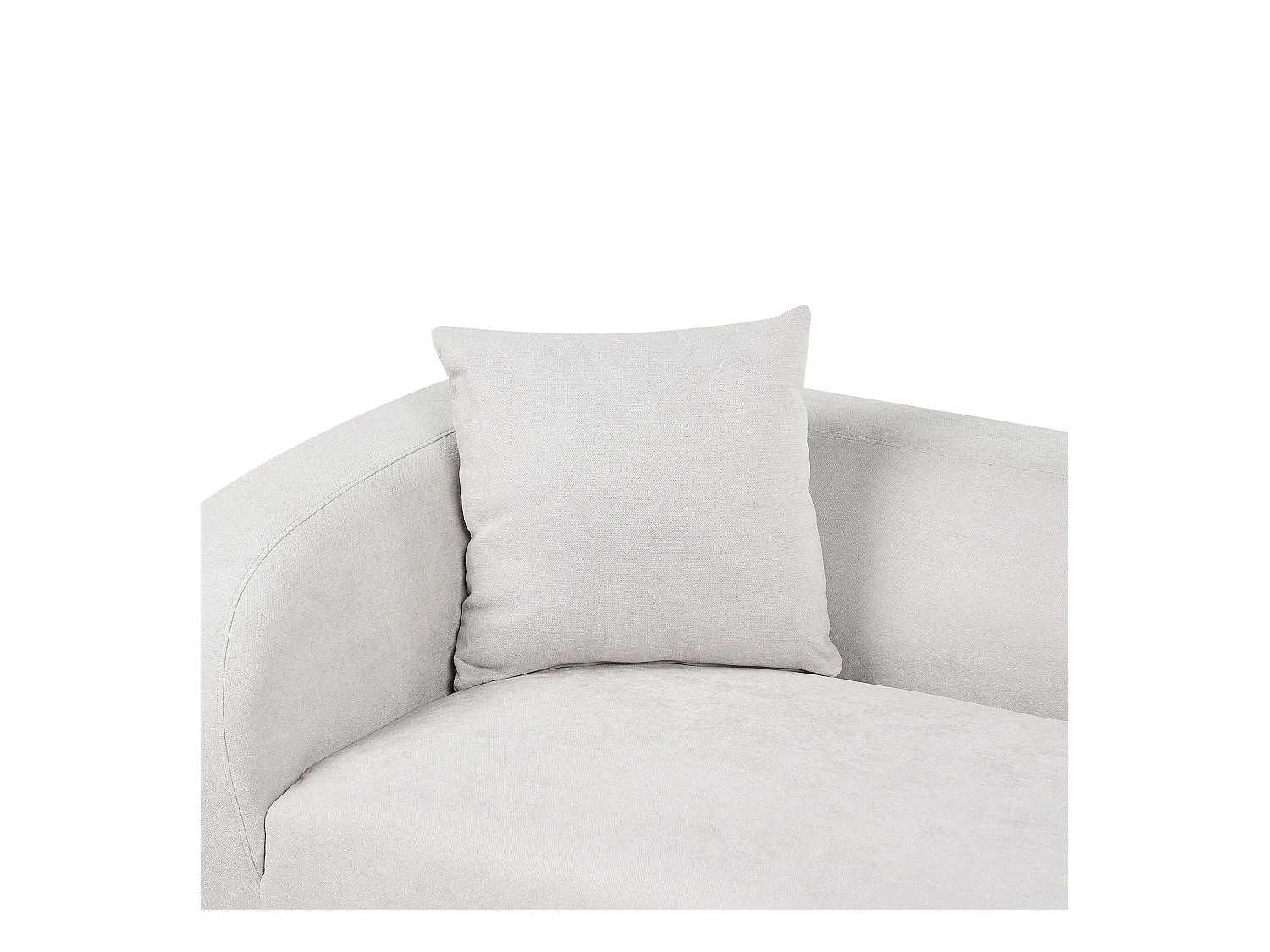 Chaise longue côté droite LE CRAU Tissu Gris clair