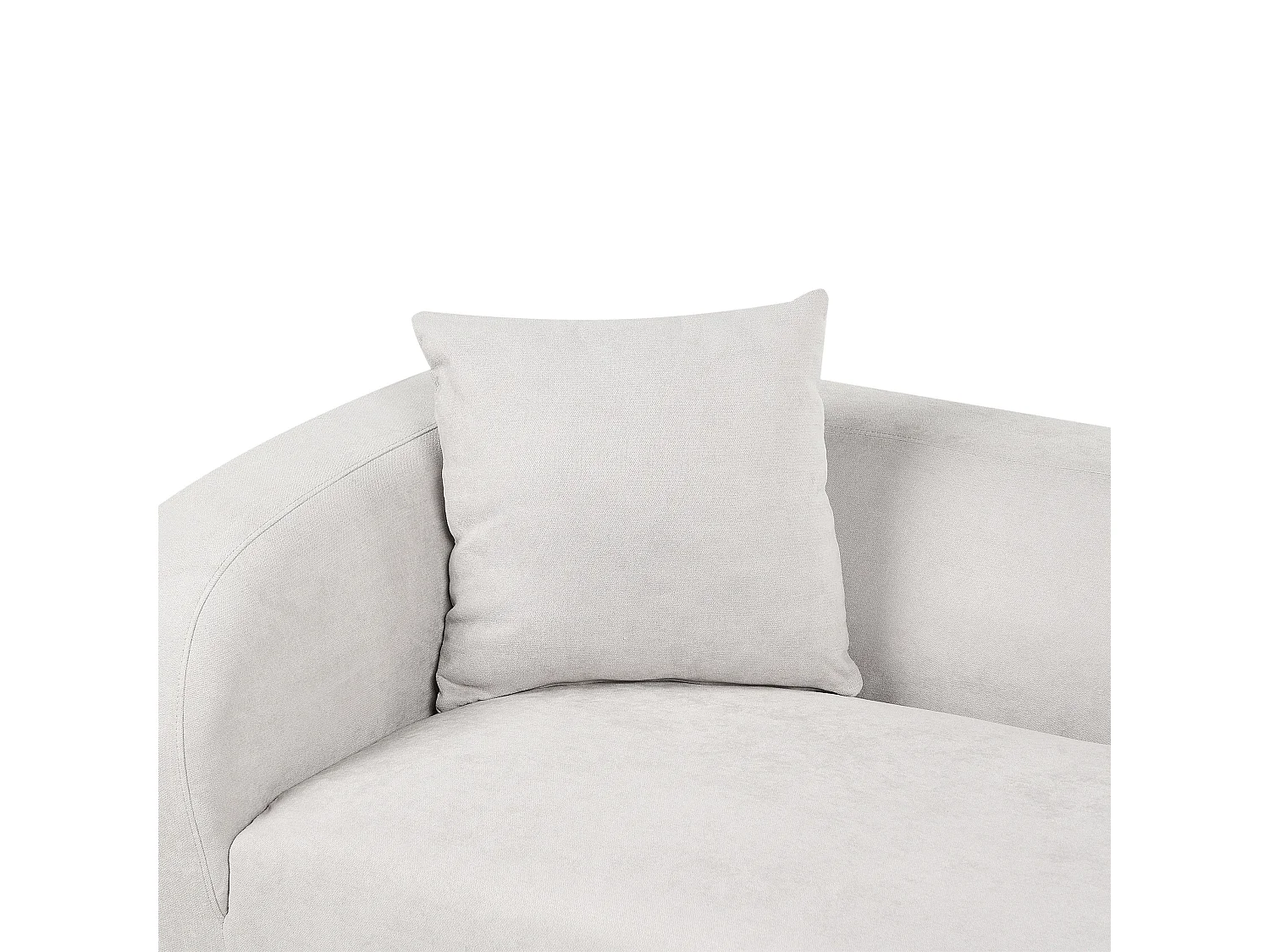 Chaise longue à esquerda LE CRAU Tecido Cinzento claro