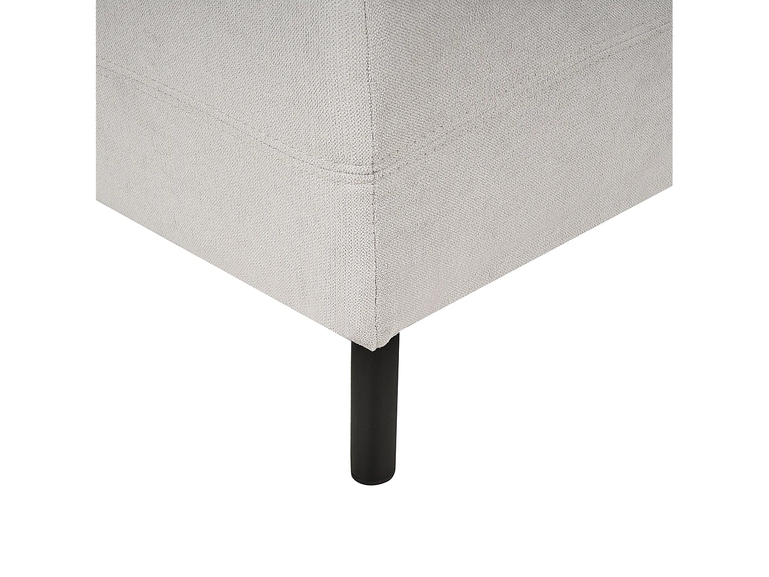 Chaise longue à esquerda LE CRAU Tecido Cinzento claro