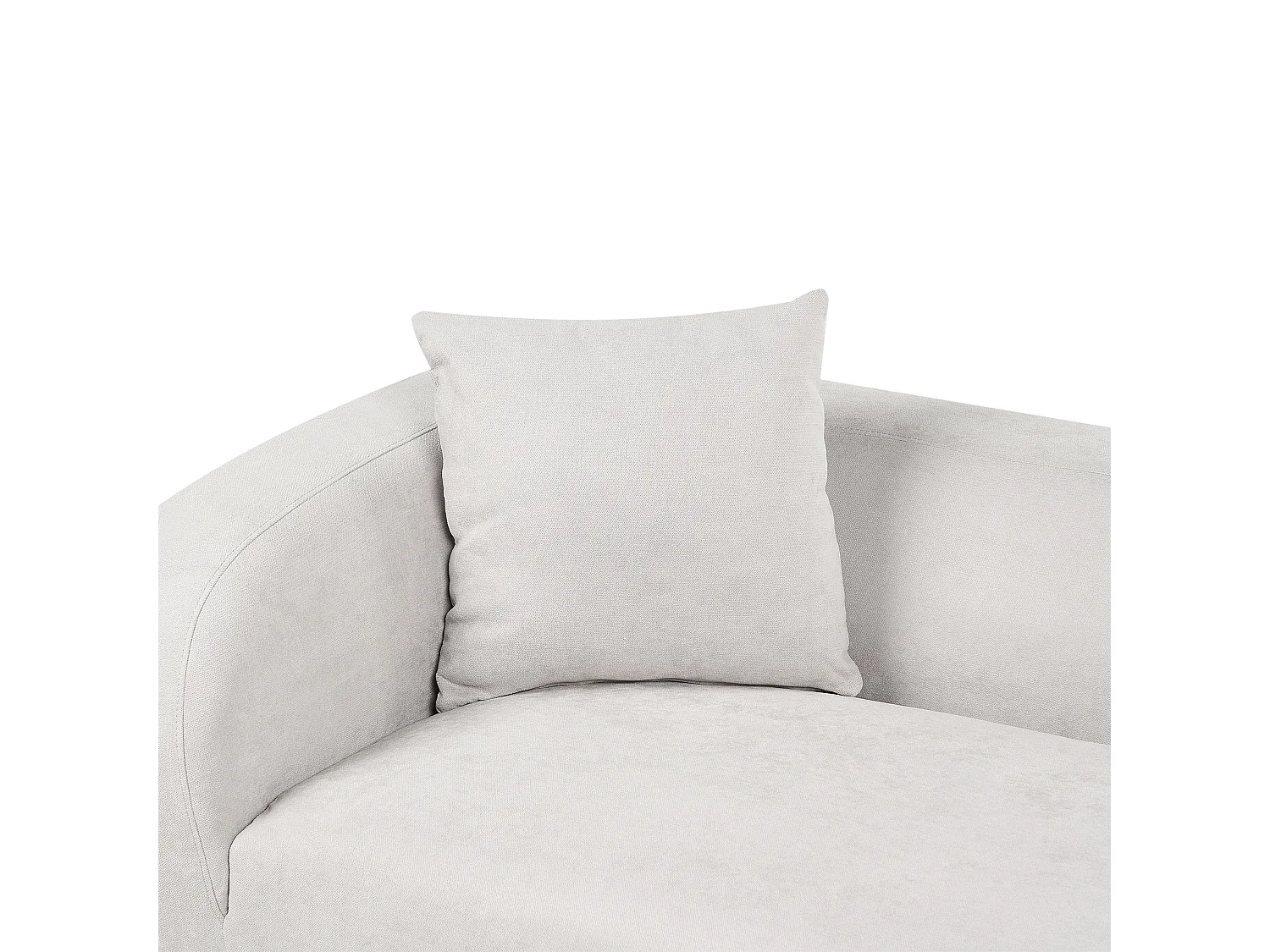 Chaise longue côté droite LE CRAU Tissu Gris clair