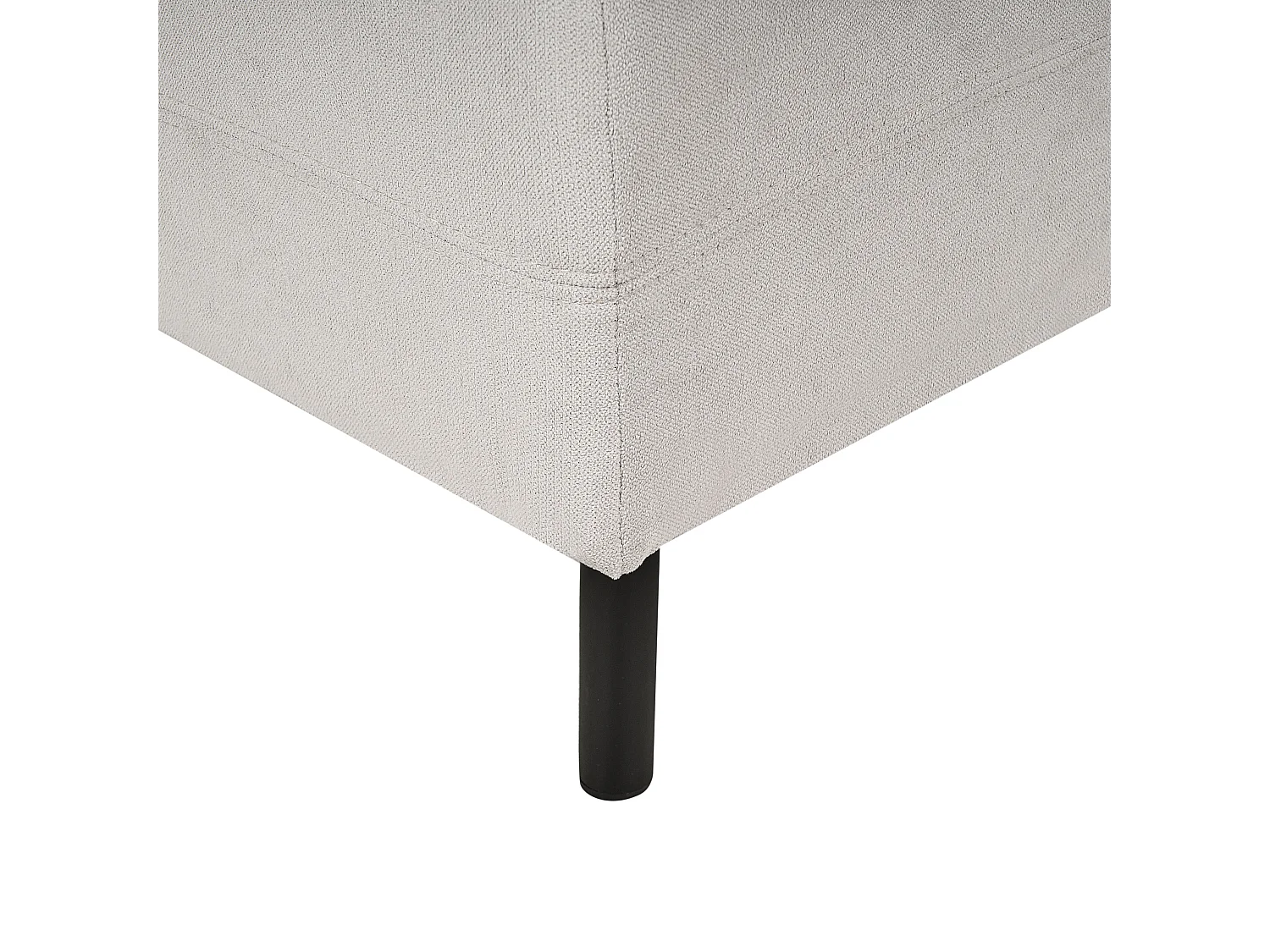 Chaise longue côté droite LE CRAU Tissu Gris clair