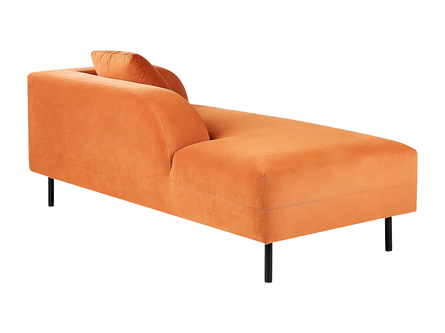 Chaise longue versione destra LE CRAU Velluto Arancione