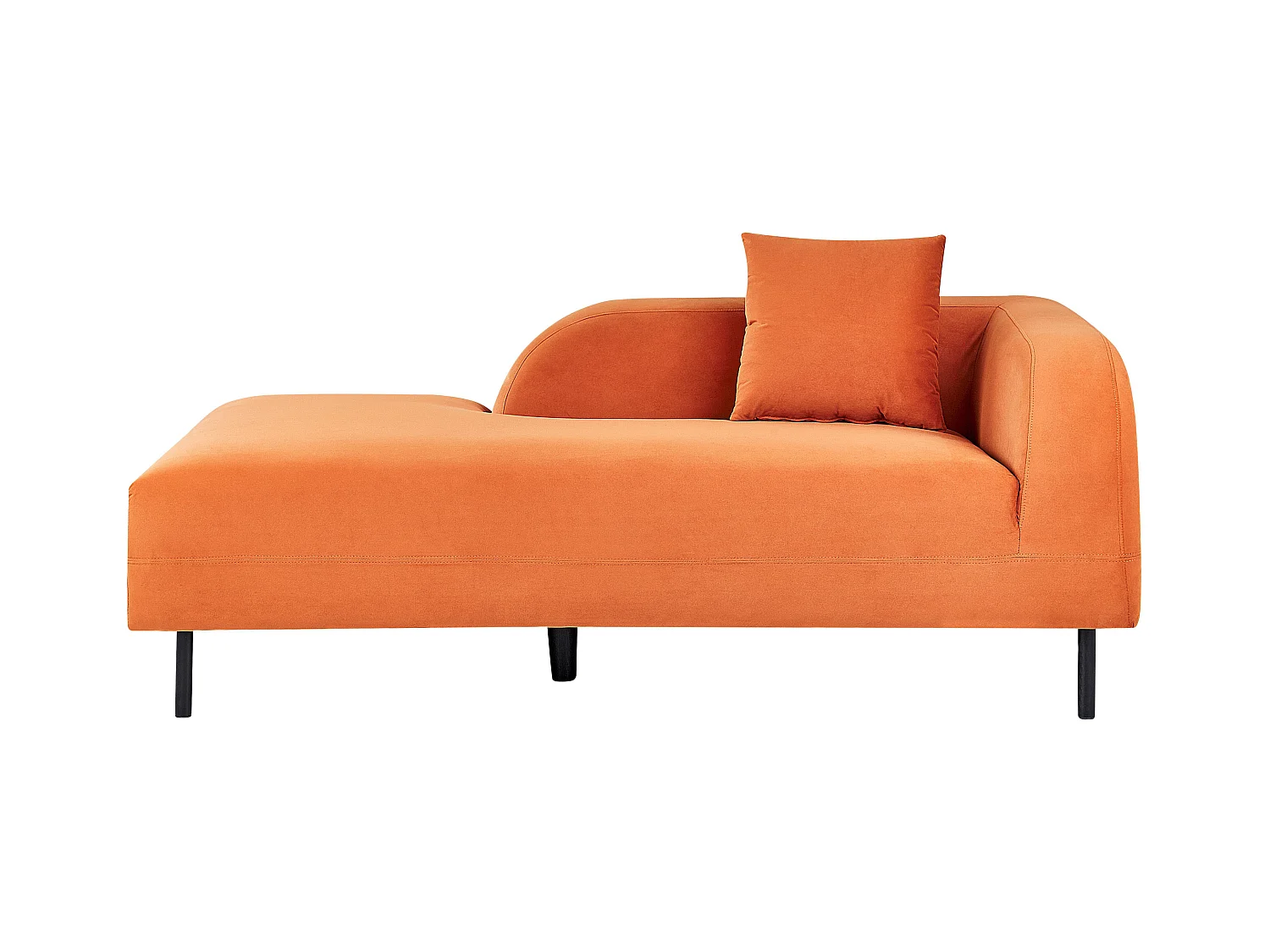 Chaise longue orange côté gauche LE CRAU