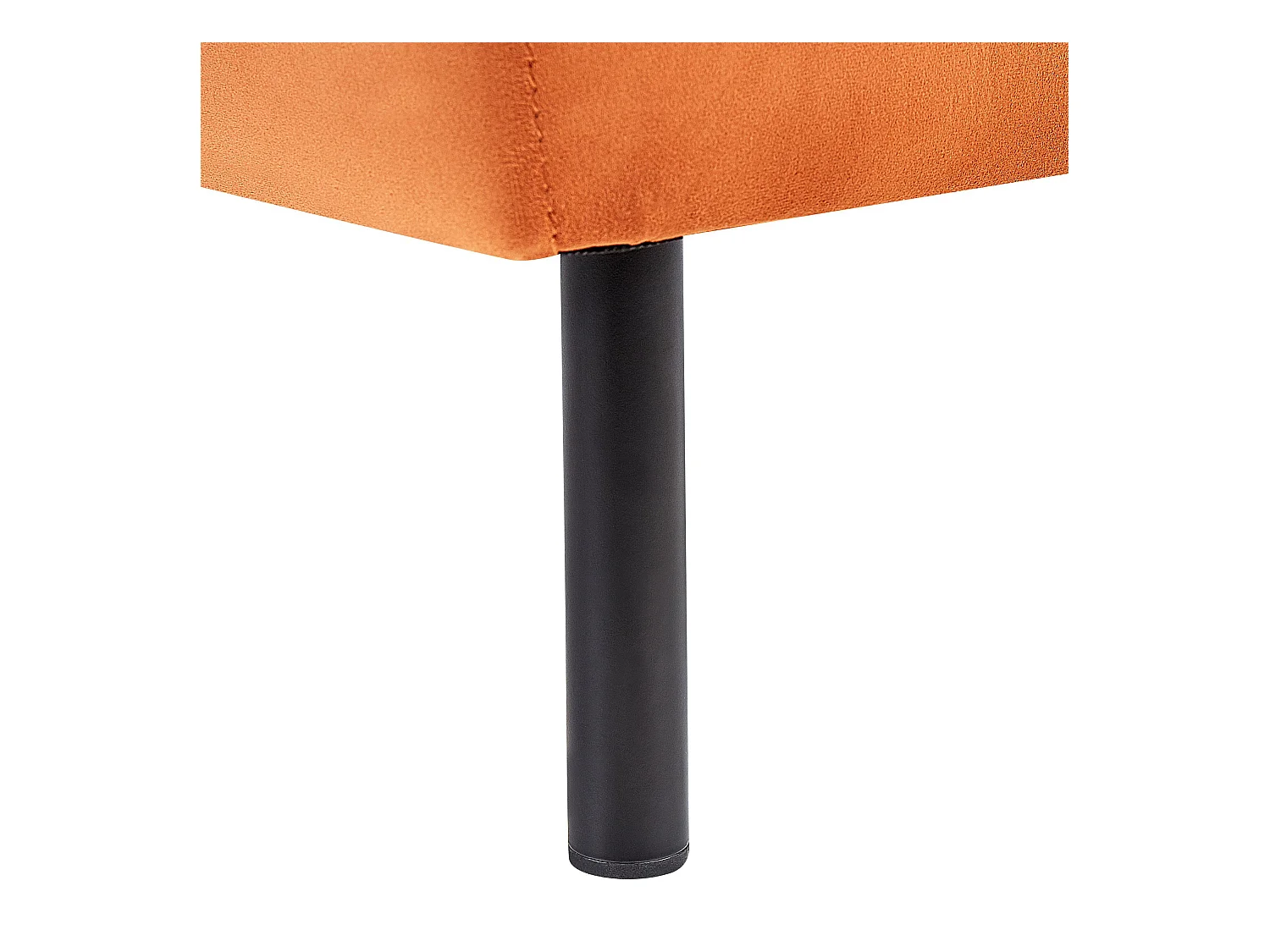 Rechtszijdige chaise longue LE CRAU Fluweel Oranje