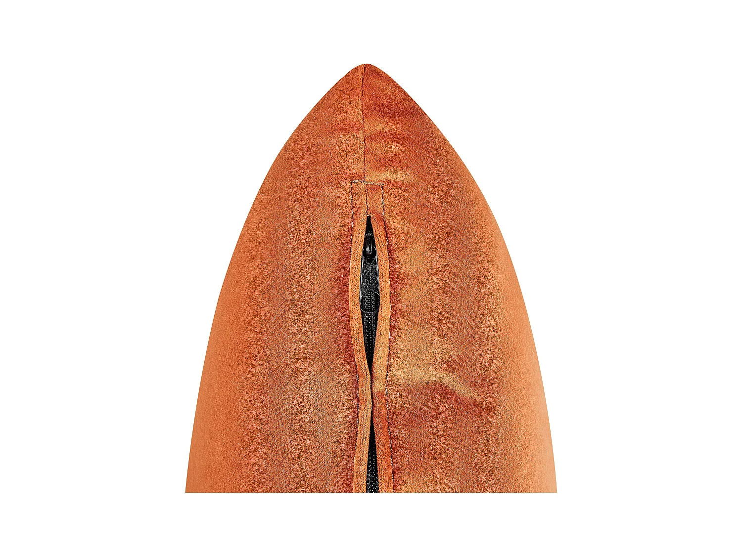 Rechtszijdige chaise longue LE CRAU Fluweel Oranje