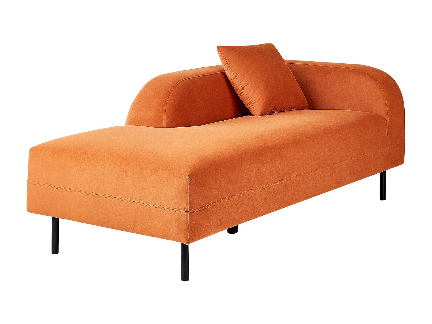 Chaise longue orange côté gauche LE CRAU