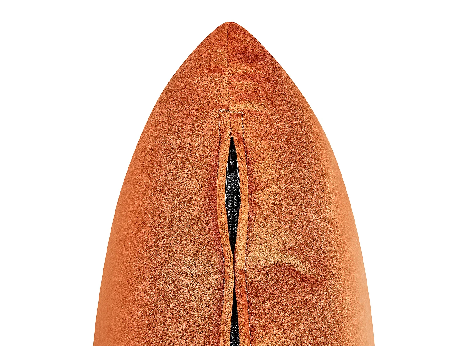 Rechtszijdige chaise longue LE CRAU Fluweel Oranje