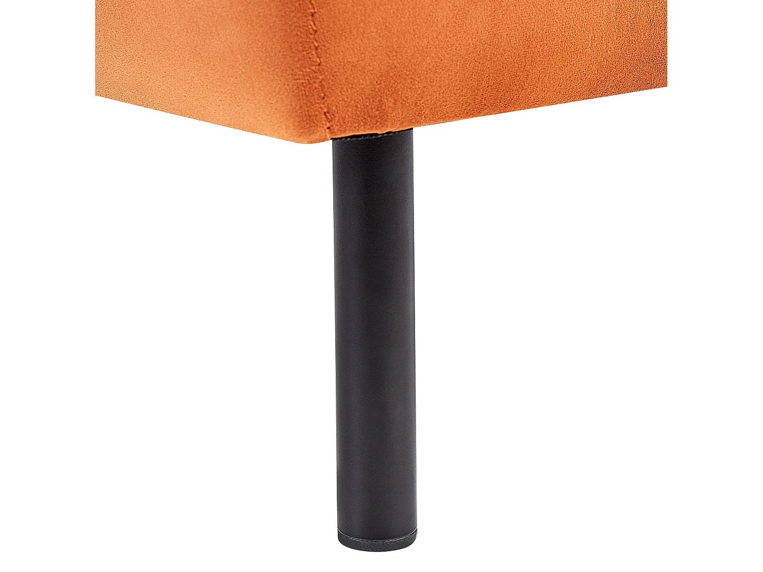 Rechtszijdige chaise longue LE CRAU Fluweel Oranje