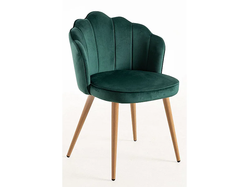 Sillas Comedor - Silla Blume Terciopelo - Verde