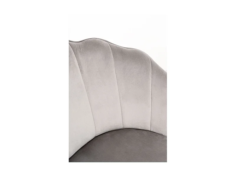 Sillas Comedor - Silla Blume Gold Terciopelo - Gris