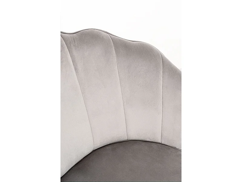 Sillas Comedor - Silla Blume Gold Terciopelo - Gris