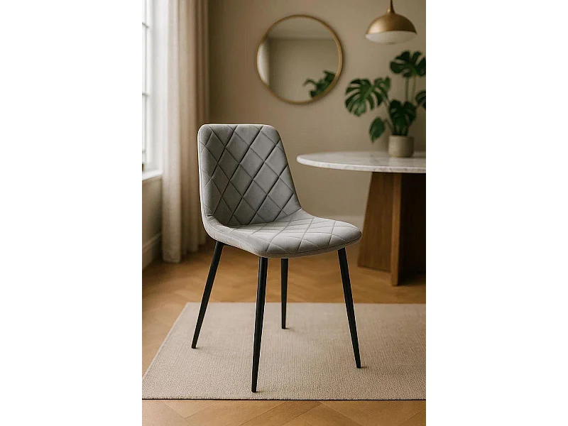 Sillas Comedor - Silla Drat - Gris claro