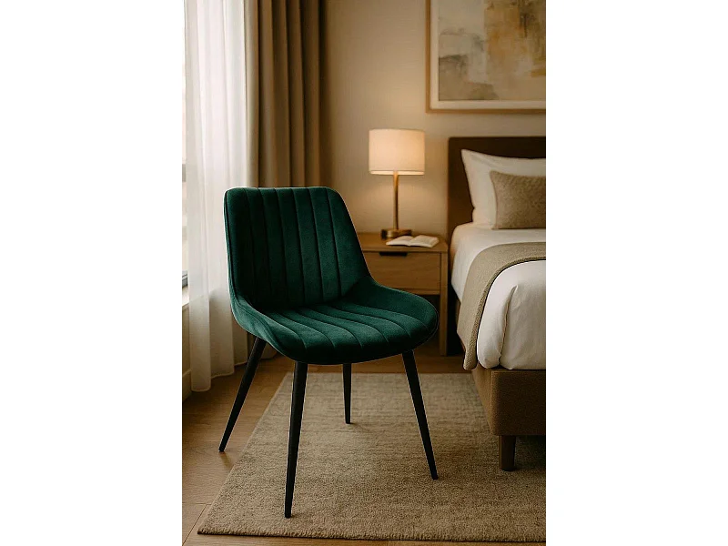 Sillas Comedor - Silla Lene Terciopelo - Verde
